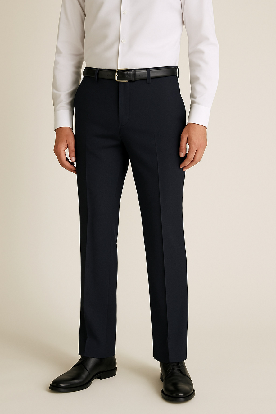 Marks and Spencer Trousers Navy Blue Size 36 Waist Regular 31” Length